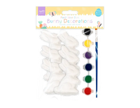 6pk Paint Your Own Bunny Decorations Easter - Tiger Feet Ireland