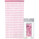 Light Pink Foil Stars Door Curtain 1m x 2m - Tiger Feet Ireland