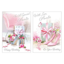 12pk Cards C50 Birthday Auntie - Tiger Feet Ireland
