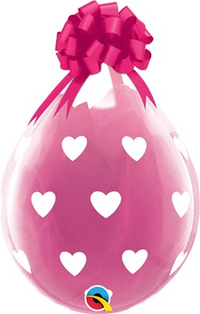 25ct Latex Balloons 18" Stuffing Big Heart - Tiger Feet Ireland
