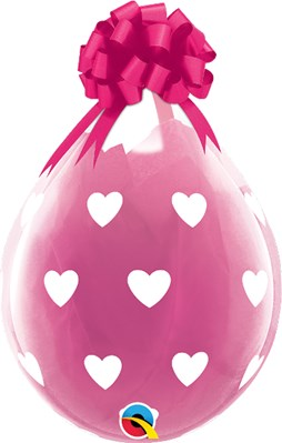 25ct Latex Balloons 18" Stuffing Big Heart - Tiger Feet Ireland