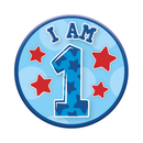 6pk Small Badges Birthday Age 1 - Tiger Feet Ireland