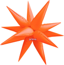 Foil Balloon 26" Electric Orange Starburst - Tiger Feet Ireland