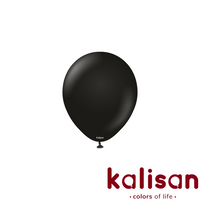 100ct Latex Balloon 5" Standard Black Kalisan - Tiger Feet Ireland