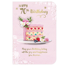 6pk Cards C50 Birthday Age 70 - Tiger Feet Ireland