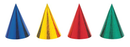 8ct Prismatic Party Hats Assorted Colour - Tiger Feet Ireland
