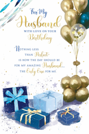 6pk Cards C75 Birthday Husband - Tiger Feet Ireland