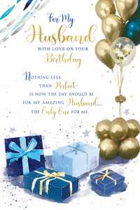 6pk Cards C75 Birthday Husband - Tiger Feet Ireland