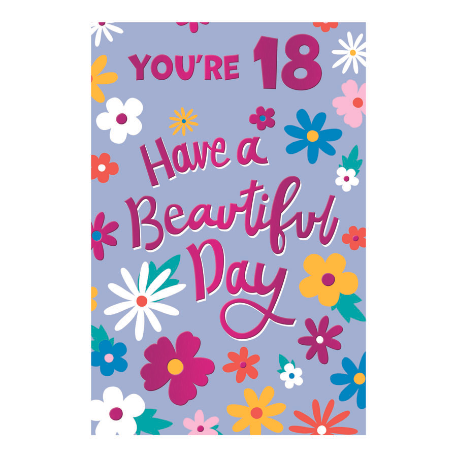 6pk Cards C75 Birthday Age 18 - Tiger Feet Ireland