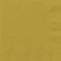 20ct 2ply Luncheon Napkins Gold 6.5" x 6.5" - Tiger Feet Ireland