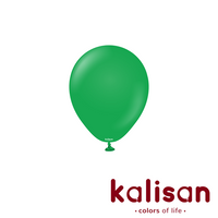 100ct Latex Balloon 5" Standard Green Kalisan - Tiger Feet Ireland