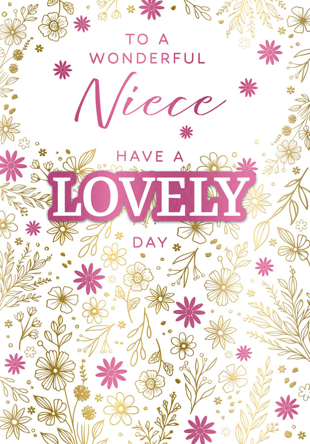 6pk Cards C90 Birthday Niece - Tiger Feet Ireland