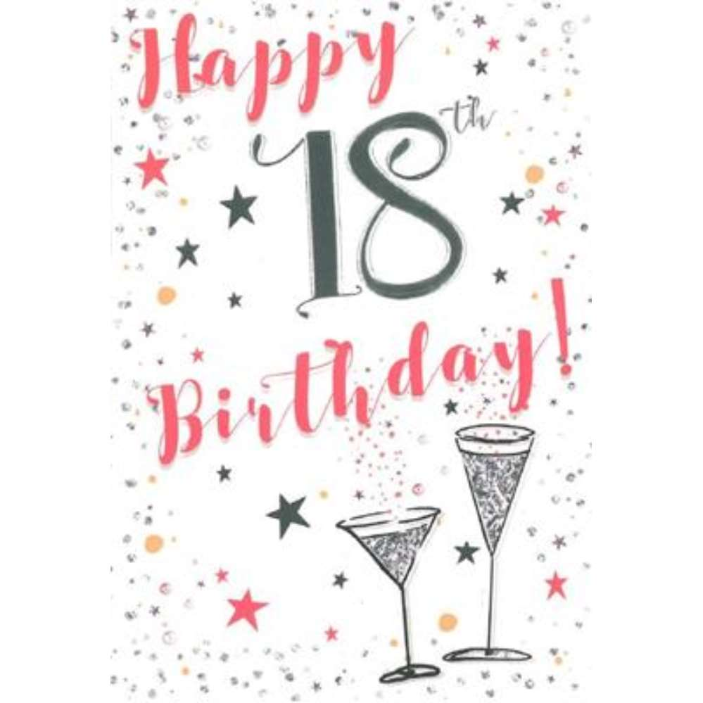 6pk Cards C50 Birthday Age 18 - Tiger Feet Ireland