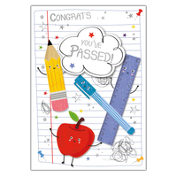 6pk Cards C50 Congratulations You've Passed - Tiger Feet Ireland