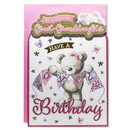 6pk Cards C75 Birthday Great-Granddaughter - Tiger Feet Ireland