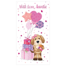 6pk Cards C55 Birthday Auntie - Tiger Feet Ireland