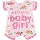 Foil Balloon 26" Supershape Baby Girl - Tiger Feet Ireland