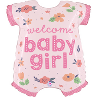 Foil Balloon 26" Supershape Baby Girl - Tiger Feet Ireland