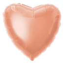 Foil Balloon 18" Heart Rose Gold - Tiger Feet Ireland