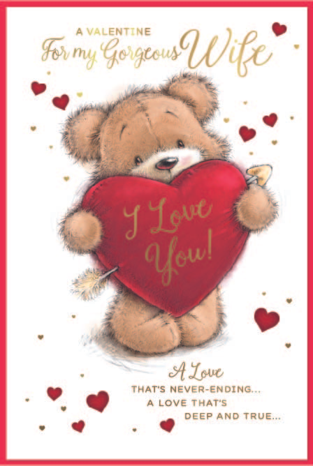 Simon Elvin 6 Pack Cards C75 Valentine's Day Wife - Tiger Feet Ireland