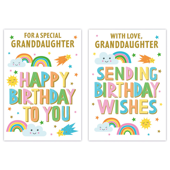Poppyhill C50 Birthday Granddaughter 12pk