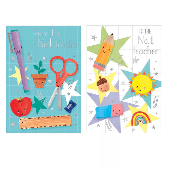 Poppyhill 12 Pack Cards C50 No.1 Teacher