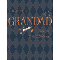 6pk Cards C50 Birthday Grandad - Tiger Feet Ireland