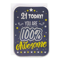 6pk Cards C90 Birthday Age 21 - Tiger Feet Ireland