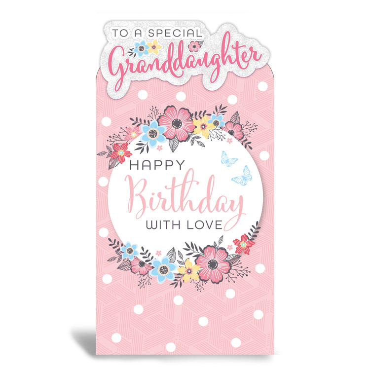 6pk Cards C55 Birthday Granddaughter - Tiger Feet Ireland
