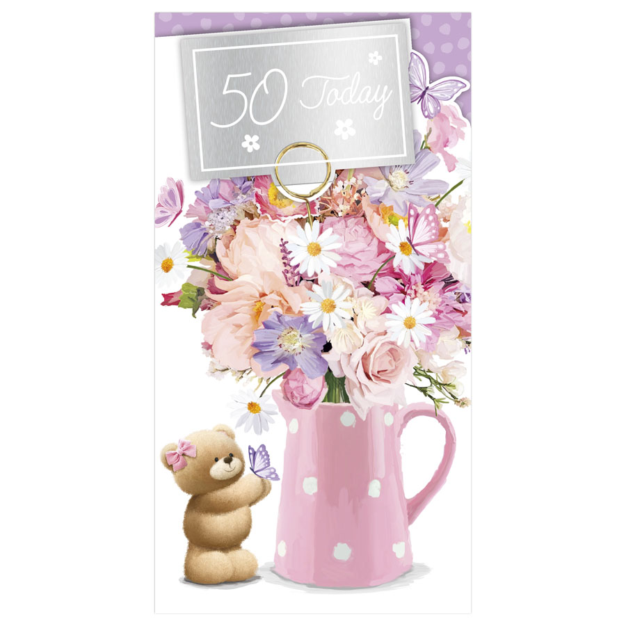 6pk Cards C55 Birthday Age 50 - Tiger Feet Ireland
