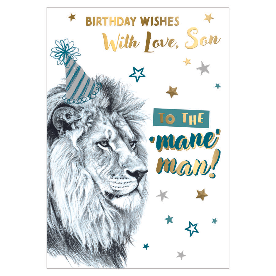 6pk Cards C90 Birthday Son - Tiger Feet Ireland