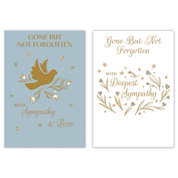 12pk Cards C50 Sympathy Gone But Not Forgotten - Tiger Feet Ireland