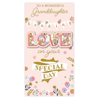 6pk Cards C55 Birthday Granddaughter - Tiger Feet Ireland