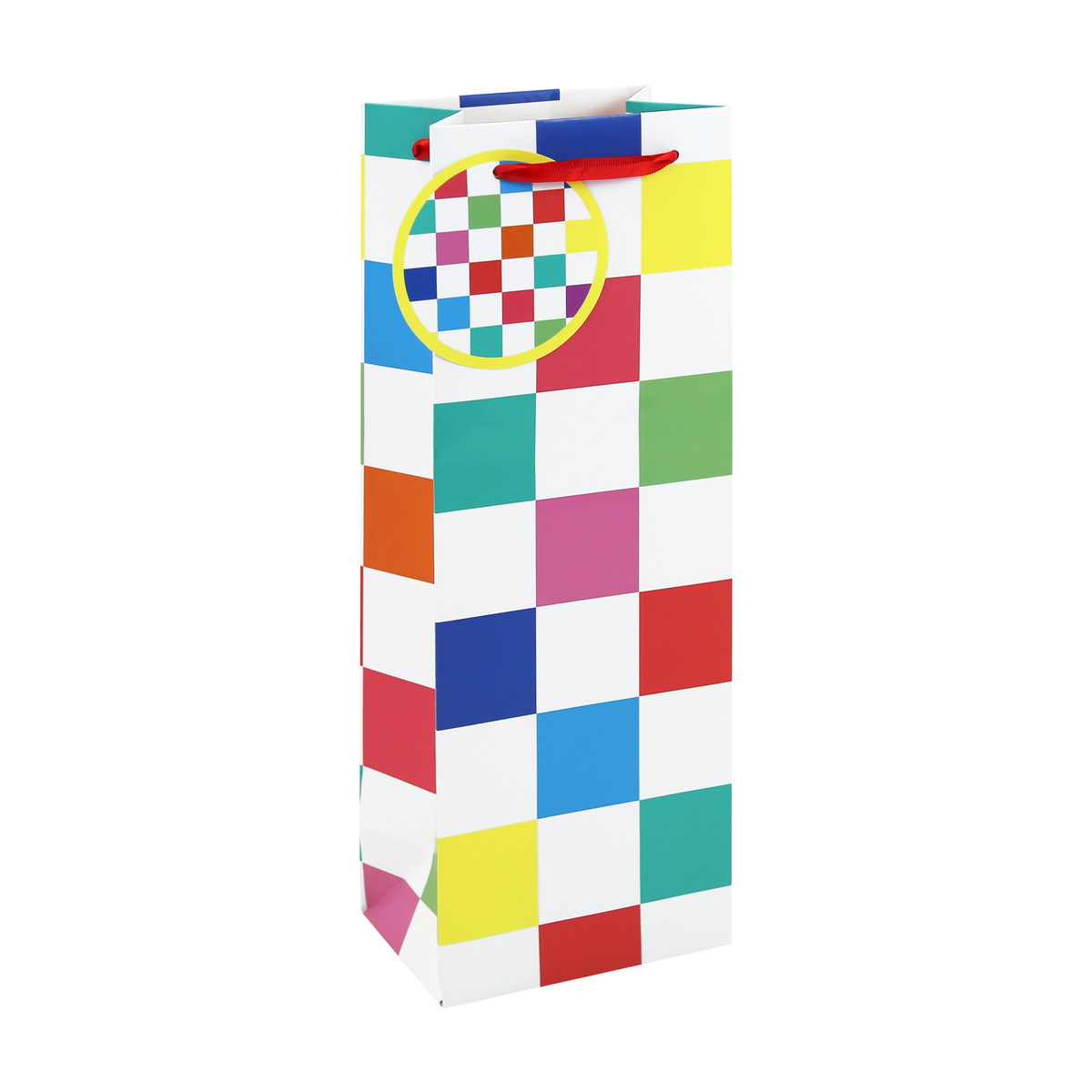 6pk Gift Bag Neon Checkerboard Bottle - Tiger Feet Ireland
