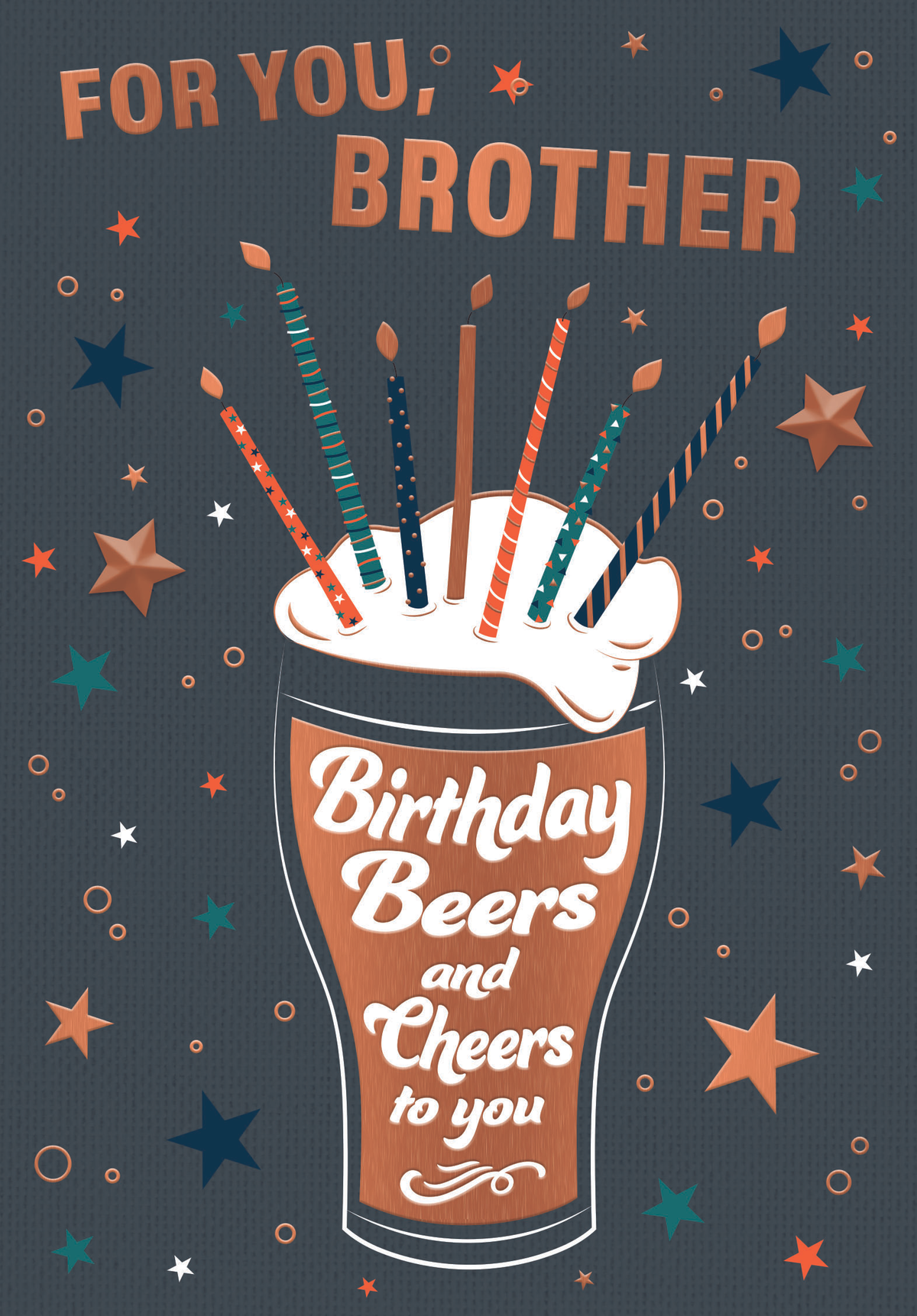 6pk Cards C50 Birthday Brother - Tiger Feet Ireland