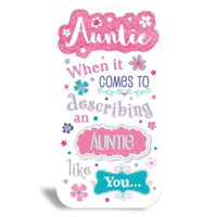 6pk Cards C55 Birthday Auntie - Tiger Feet Ireland
