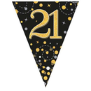 Party Bunting Sparkling 21 Black & Gold - Tiger Feet Ireland