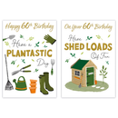 12pk Cards C50 Birthday Age 60 - Tiger Feet Ireland