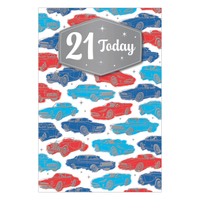6pk Cards C75 Birthday Age 21 - Tiger Feet Ireland