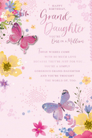 6pk Cards C75 Birthday Grand Daughter - Tiger Feet Ireland