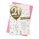 6pk Cards C75 Birthday Age 21 Friend - Tiger Feet Ireland