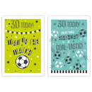 12pk Cards C50 Birthday Age 30 - Tiger Feet Ireland