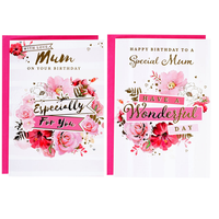 12pk Cards C50 Birthday Mum - Tiger Feet Ireland
