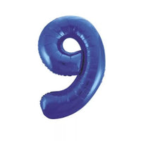 Foil Balloon 34" Big Number Blue - Tiger Feet Ireland