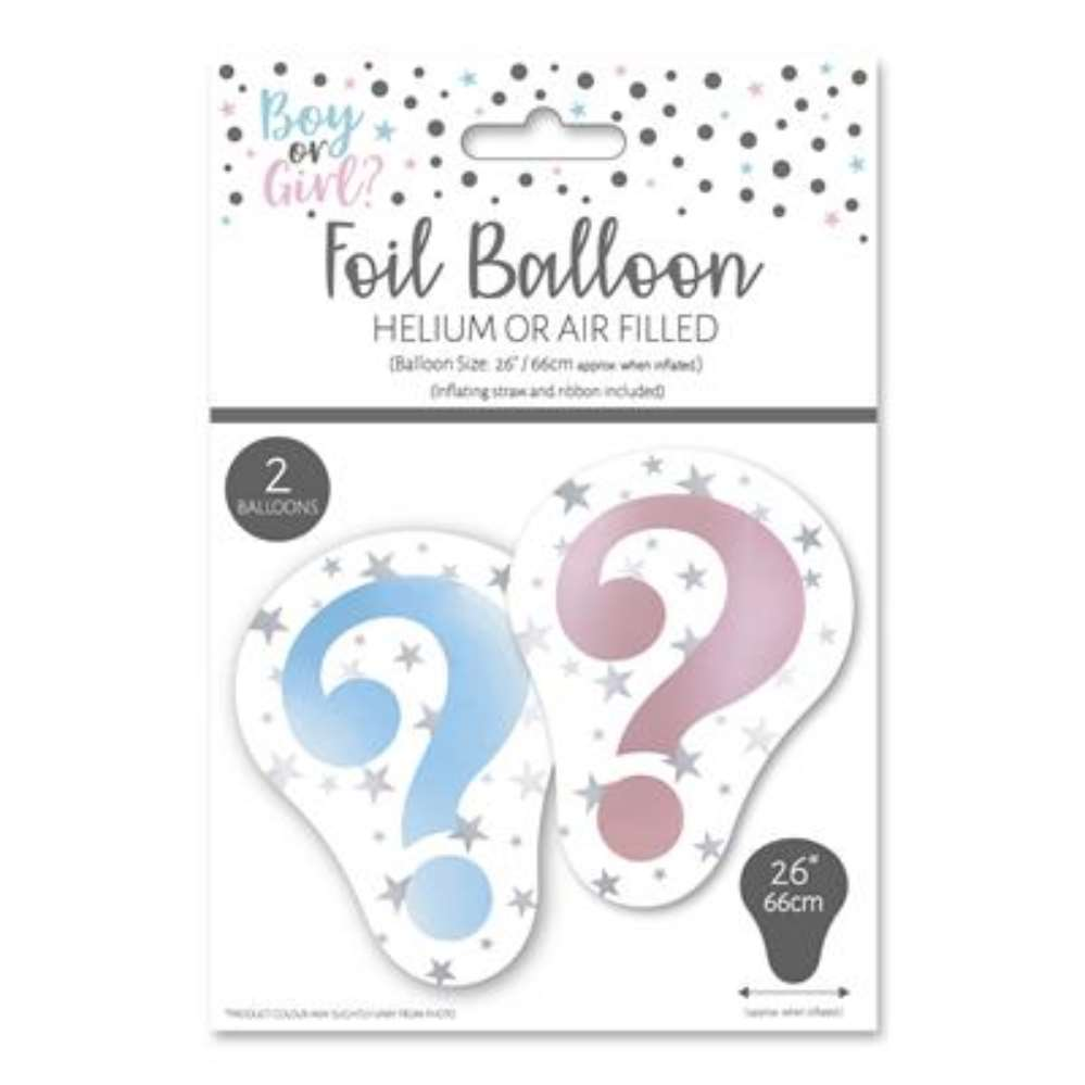 Foil Balloon 26" Supershape Gender Reveal - Tiger Feet Ireland