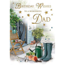 6pk Cards C75 Birthday Dad Gardening - Tiger Feet Ireland