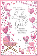 Simon Elvin 6 Pack Cards C50 Birth Baby Girl - Tiger Feet Ireland