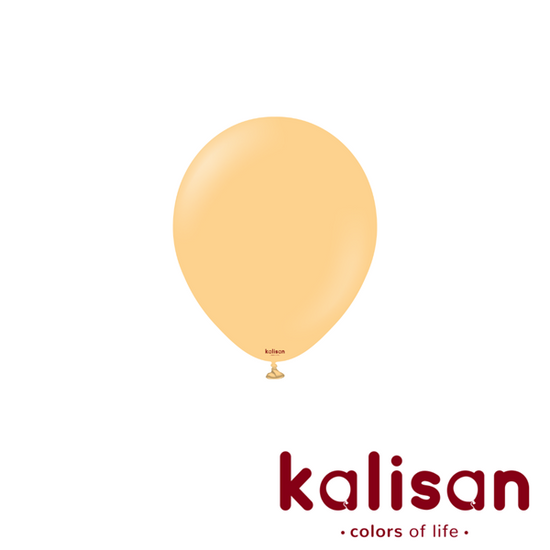 Kalisan Standard Peach 5" Latex Balloons 100pk