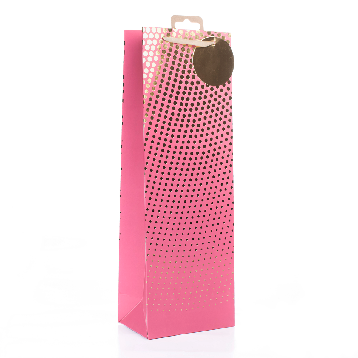 6pk Bottle Gift Bags Foil Spots - Tiger Feet Ireland
