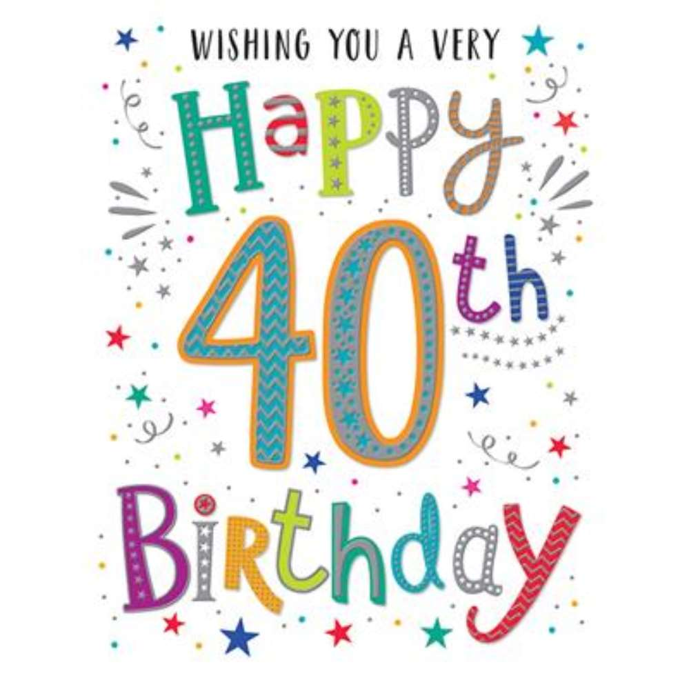 6pk Cards C50 Birthday Age 40 - Tiger Feet Ireland